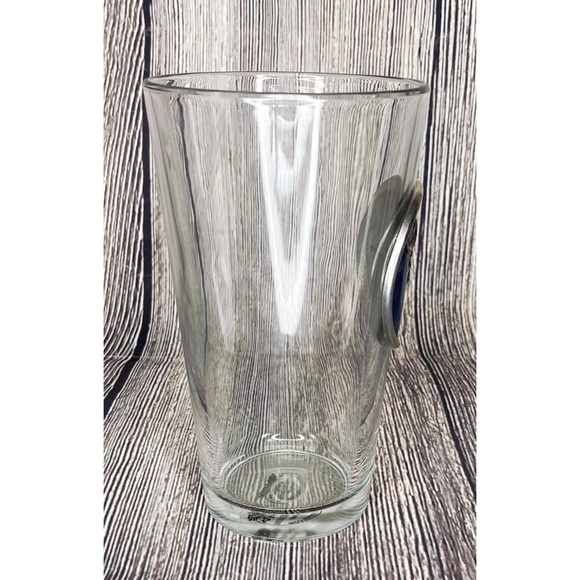 South Carolina State Moon Palmetto Drinking Pint Glass Heritage Pewter Medallion - Picture 3 of 7